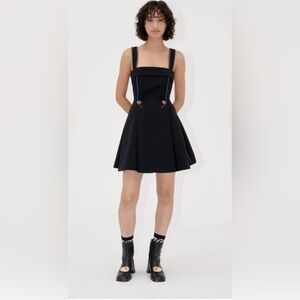 ✨ Stine Goya Structured Crepe Mini Dress – Black – Size XL – ✨